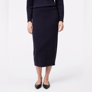 Ann Taylor Ponte Knit Pencil Skirt | Navy | Size M